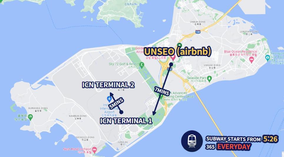 Koin Guesthouse Incheon Airport Zewnętrze zdjęcie